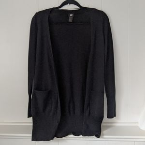 H&M black cardigan xs